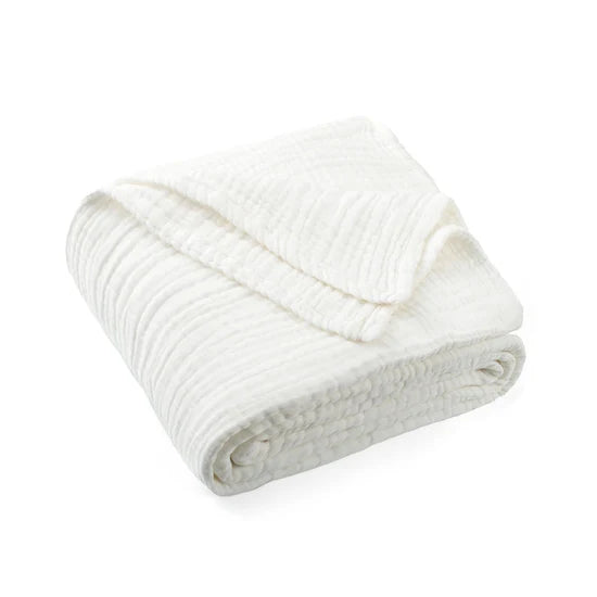 Aster & Oak White Muslin Blanket