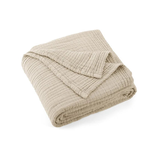 Aster & Oak Sand Muslin Blanket