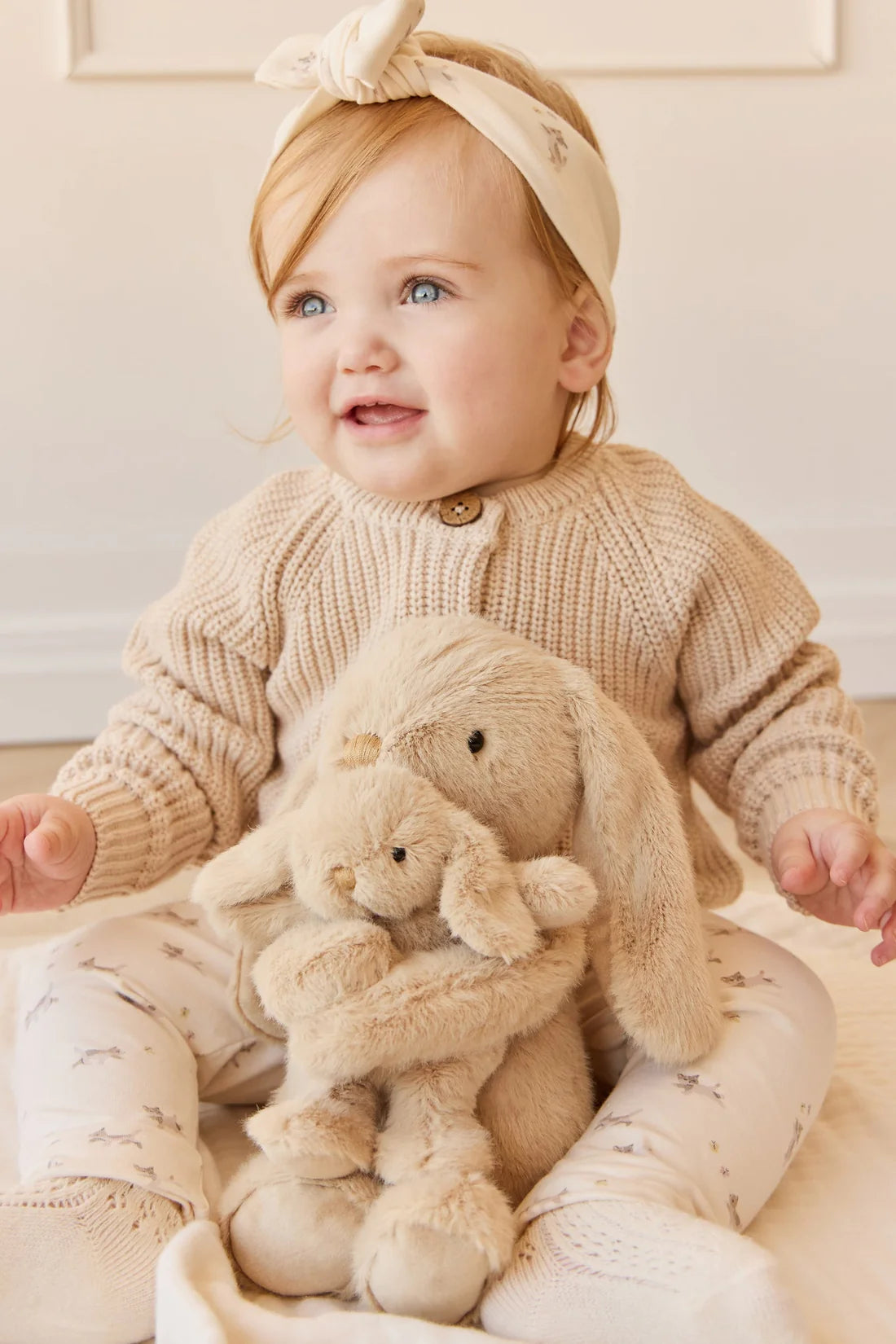Jamie Kay Snuggle Bunnies Frankie the Hugging Bunny Caramel
