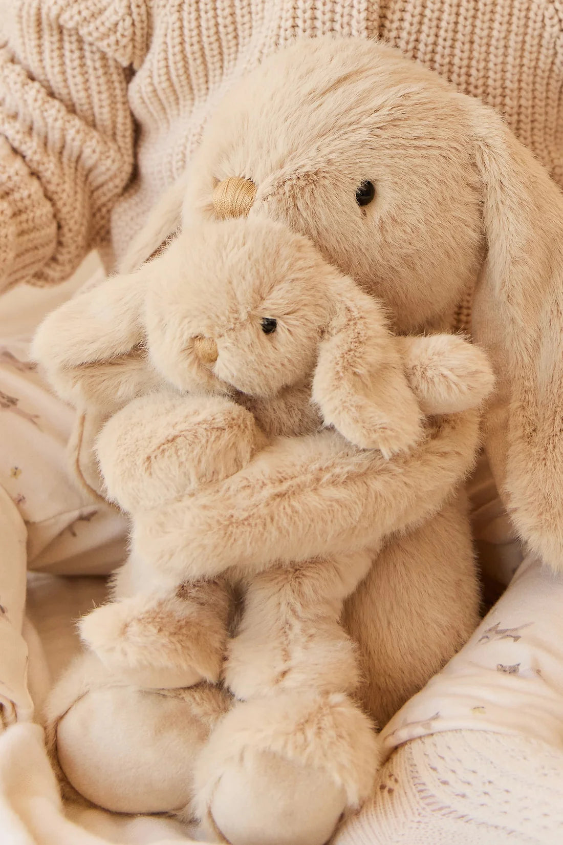 Jamie Kay Snuggle Bunnies Frankie the Hugging Bunny Caramel