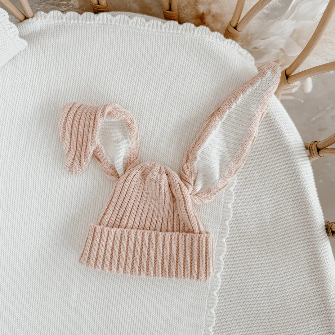 Blossom & Pear Flopsy Bunny Beanie Pink Lemonade