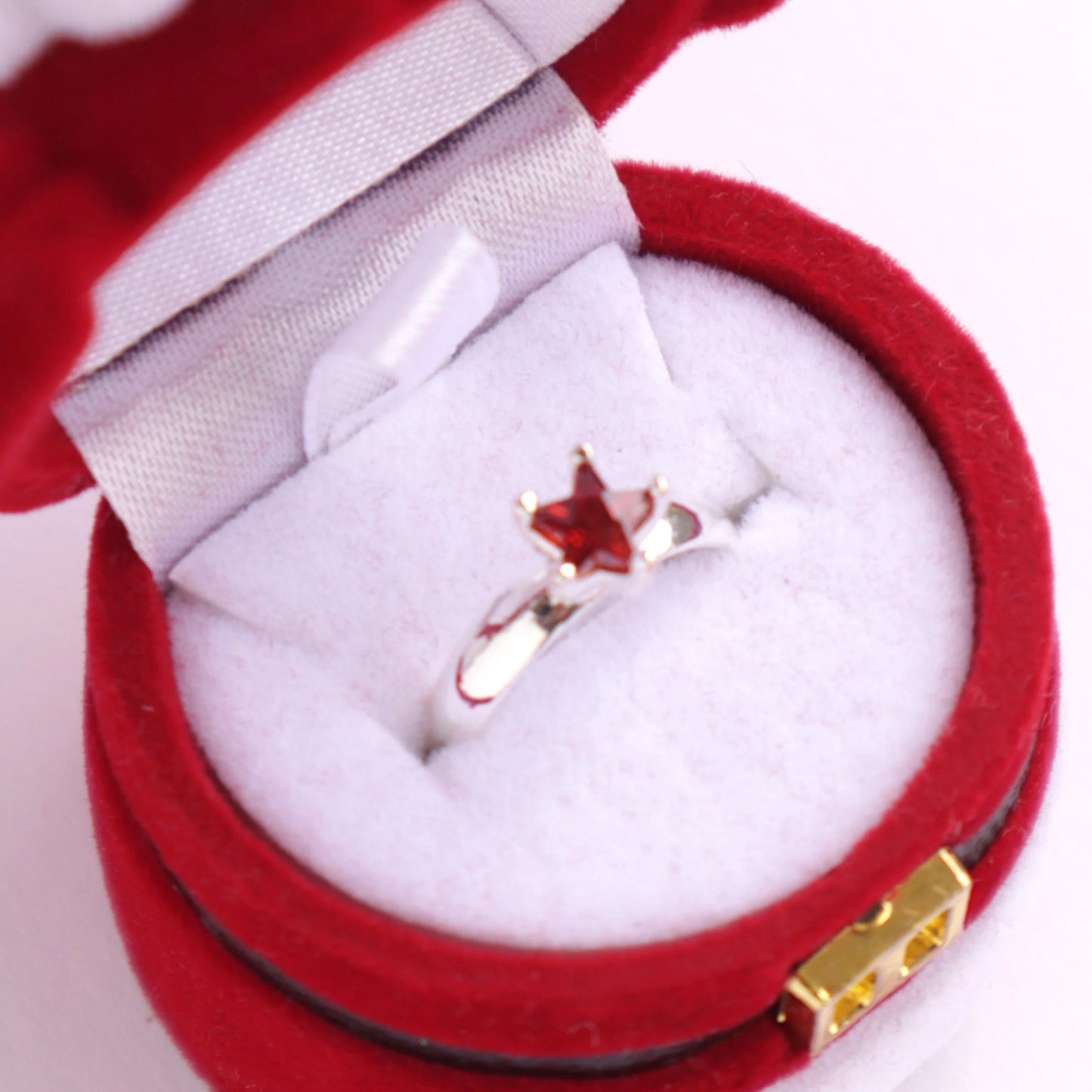 Lauren Hinkley Red Starry Ring in Santa Box