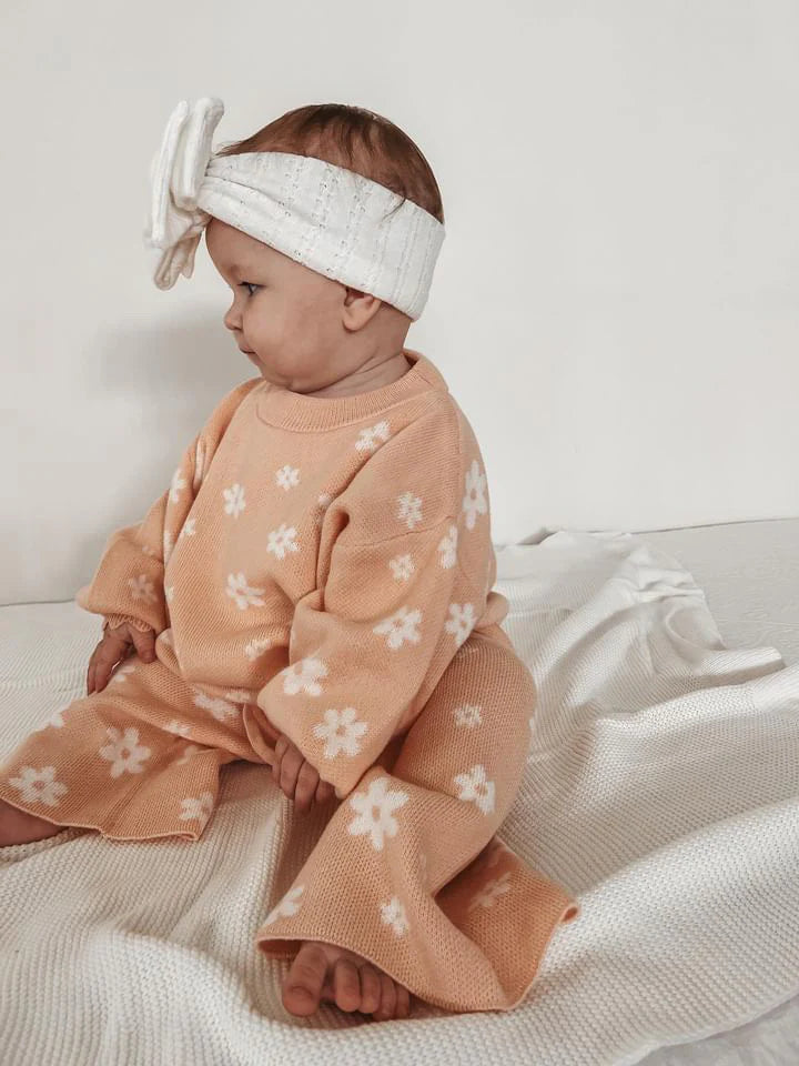 Blossom & Pear Posy Knit 2 Piece Set Long Sleeve