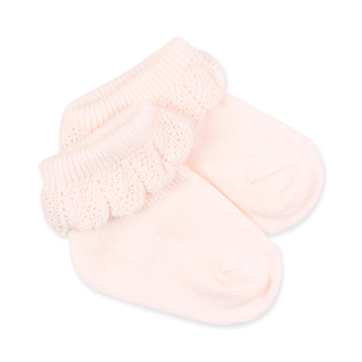 Minihaha Pale Pink Drop Needle Socks