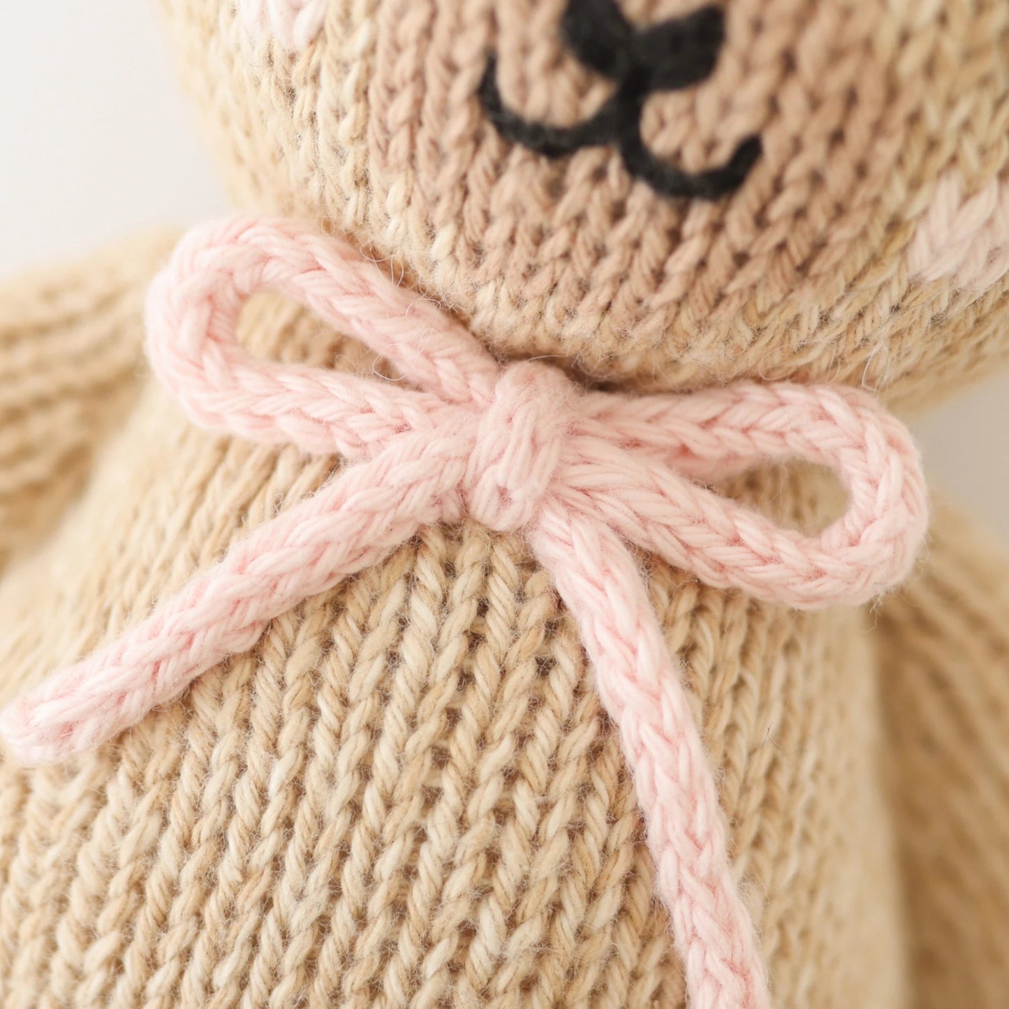 Cuddle + Kind Baby Honey Bear Blush Bow