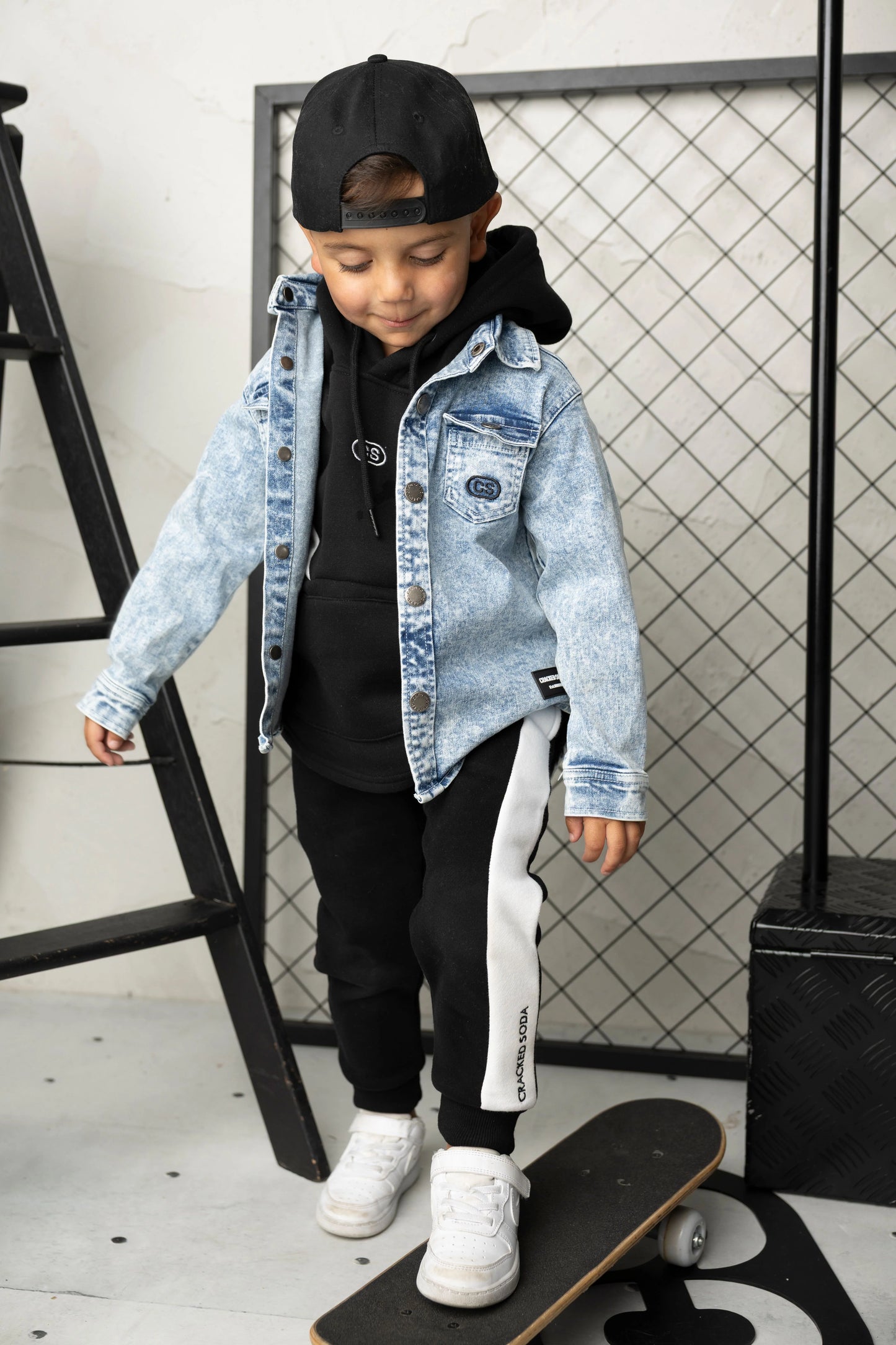 Cracked Soda JJ Essential Denim Jacket Blue