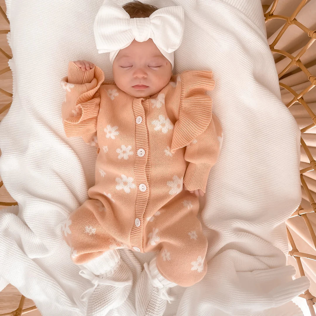 Blossom & Pear Posy Long Sleeve Knit Romper