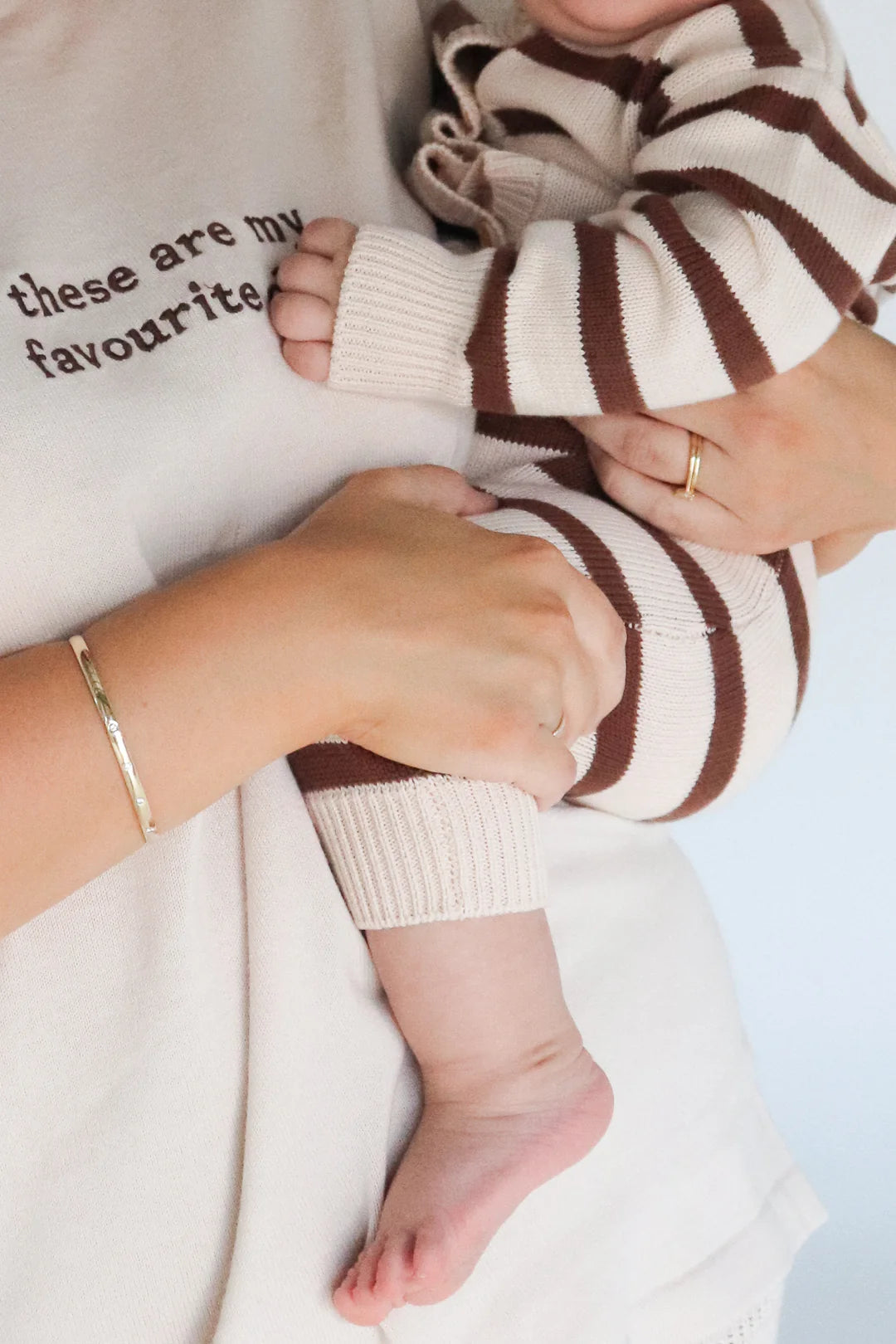 Blossom & Pear Cookie Long Sleeve Knit Romper