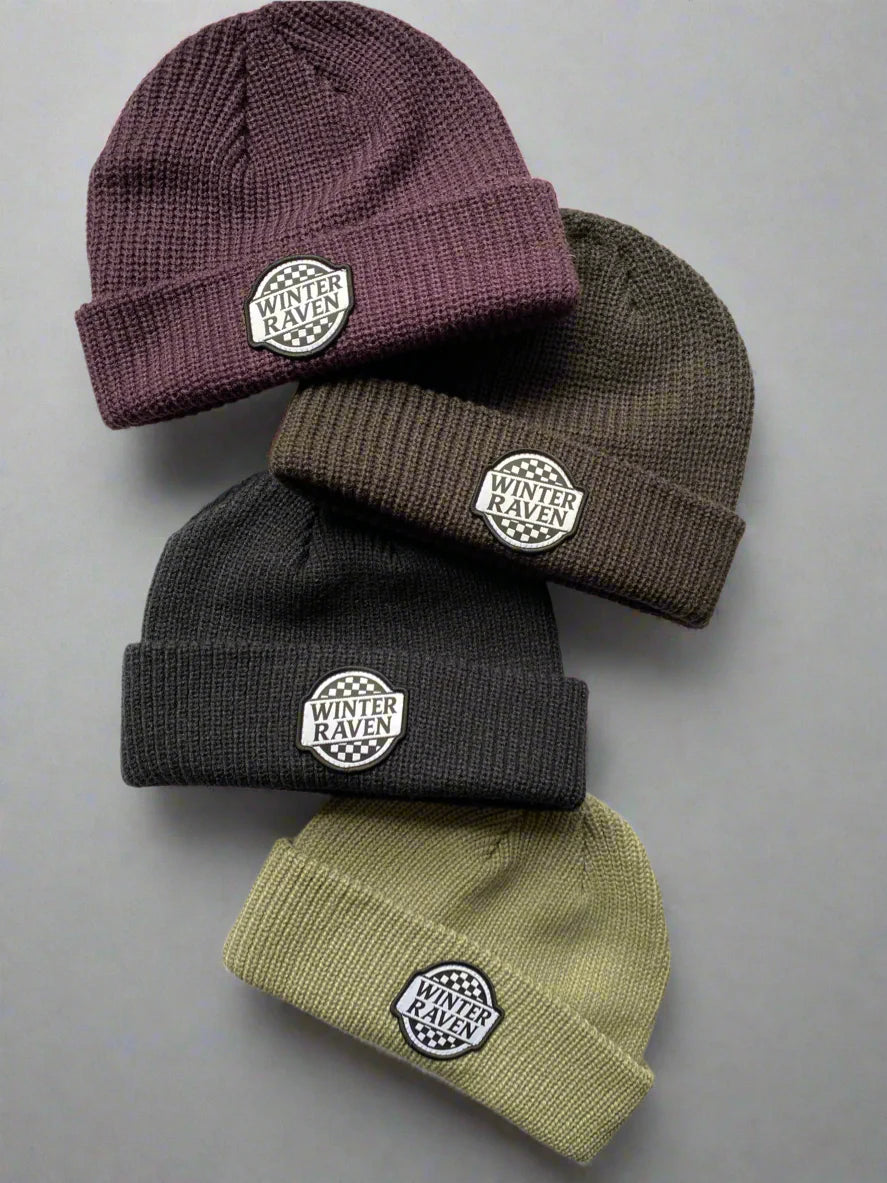 Winter + Raven Checkmate Beanie