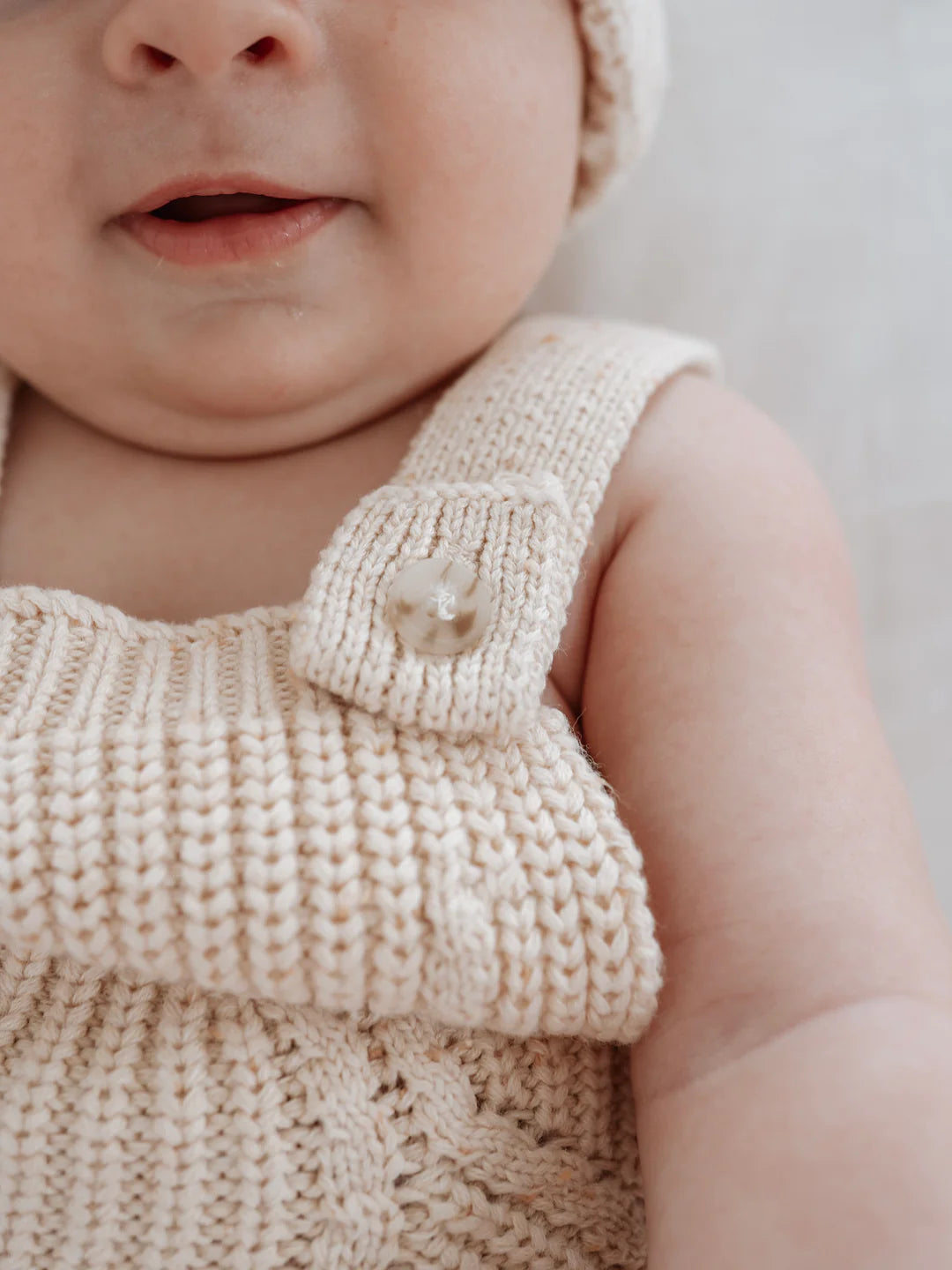 Ziggy Lou Romper Biscotti Fleck