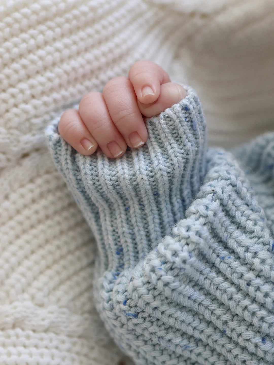 Ziggy Lou Classic Knit Romper Aero Fleck