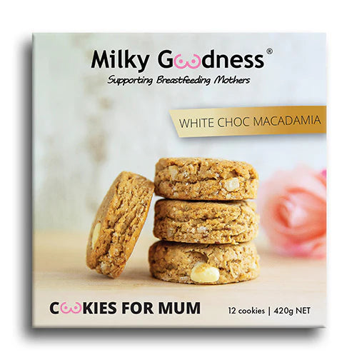 Milky Goodness White Chocolate Chip & Macadamia Lactation Cookies
