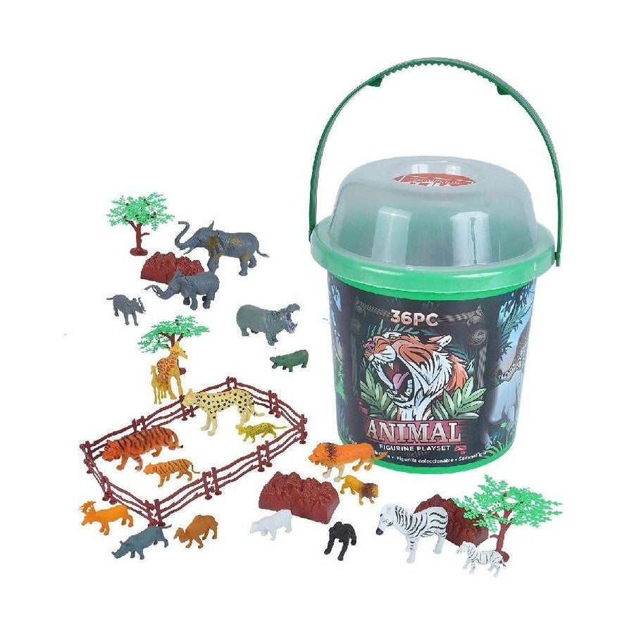 Wild Republic Adventure 36 Piece Bucket Set Animals