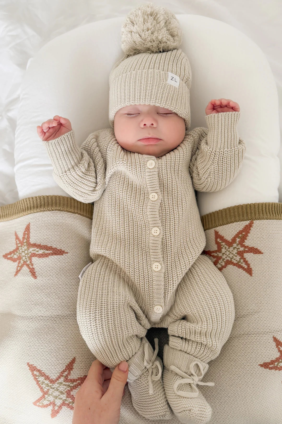 Ziggy Lou Classic Knit Romper Moss
