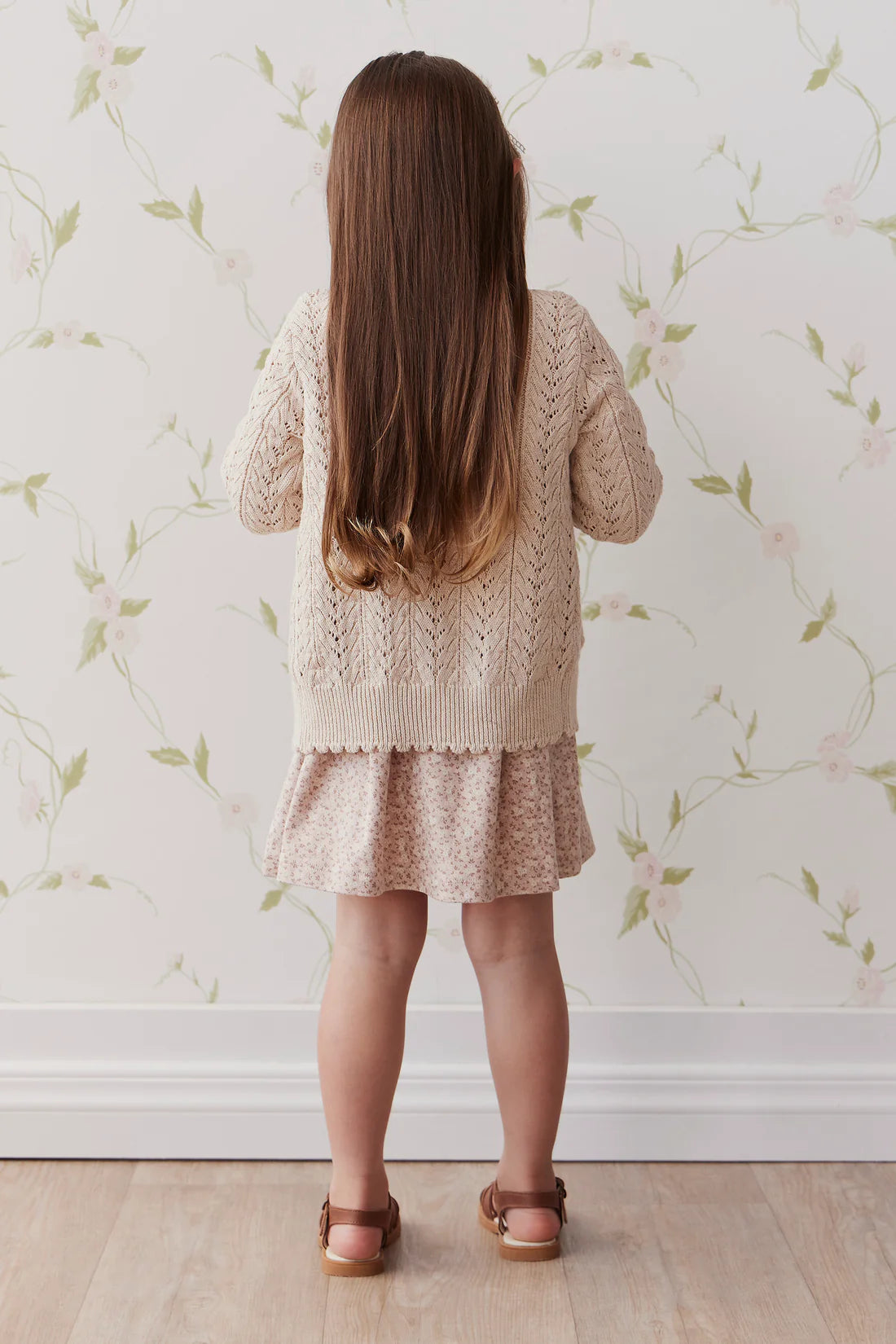 Jamie Kay Hannah Knitted Cardigan Light Oatmeal Marle