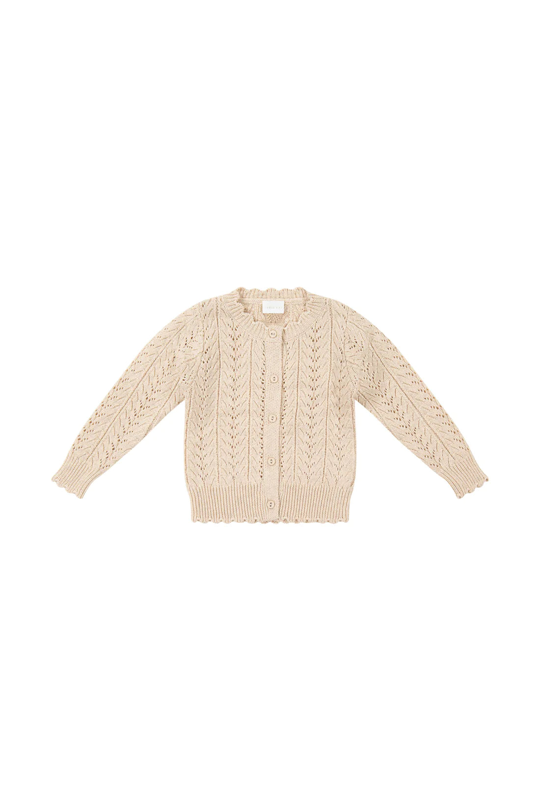 Jamie Kay Hannah Knitted Cardigan Light Oatmeal Marle