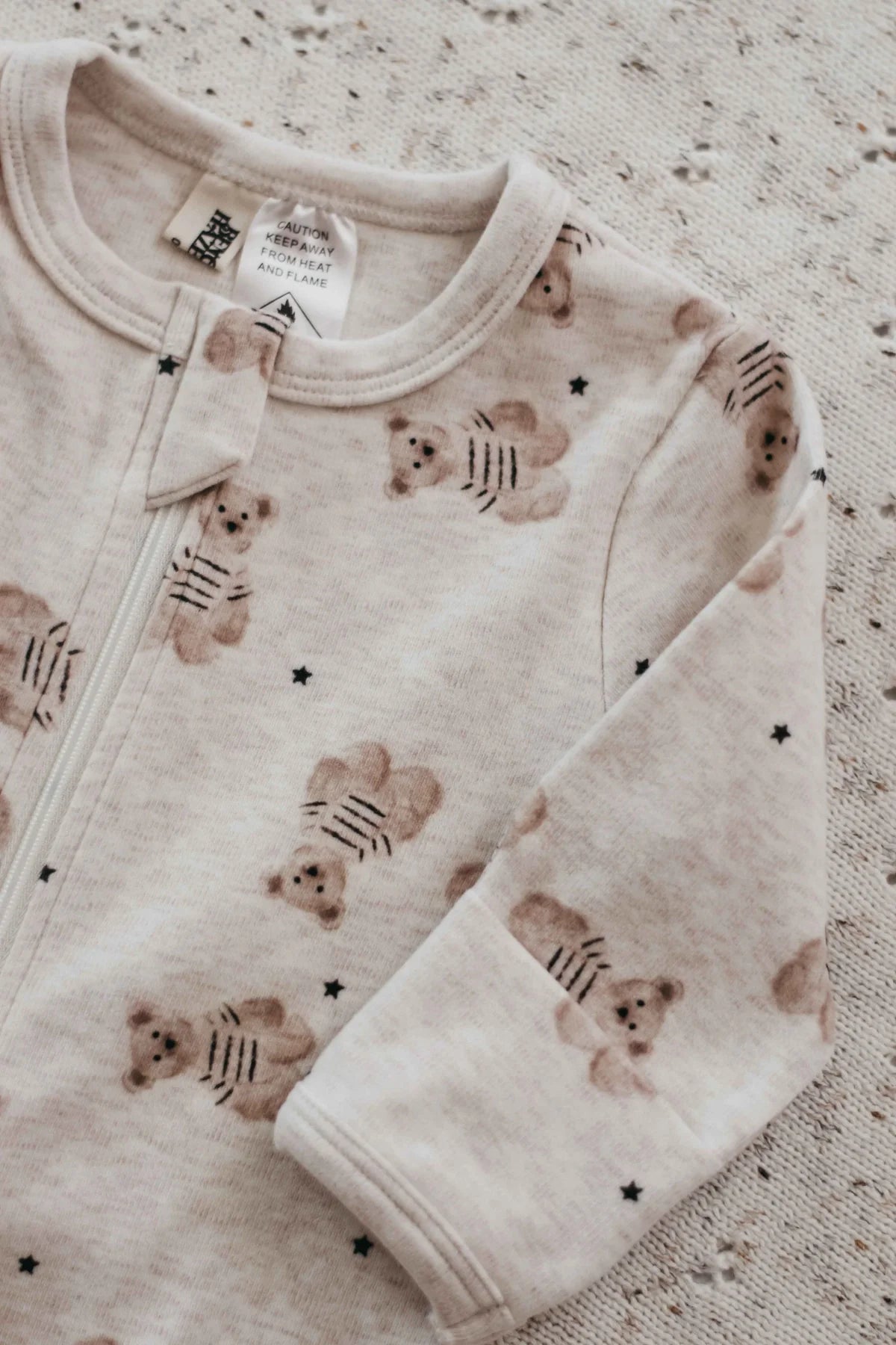 Bencer & Hazelnut Peshal Bear Zipsuit Stripes