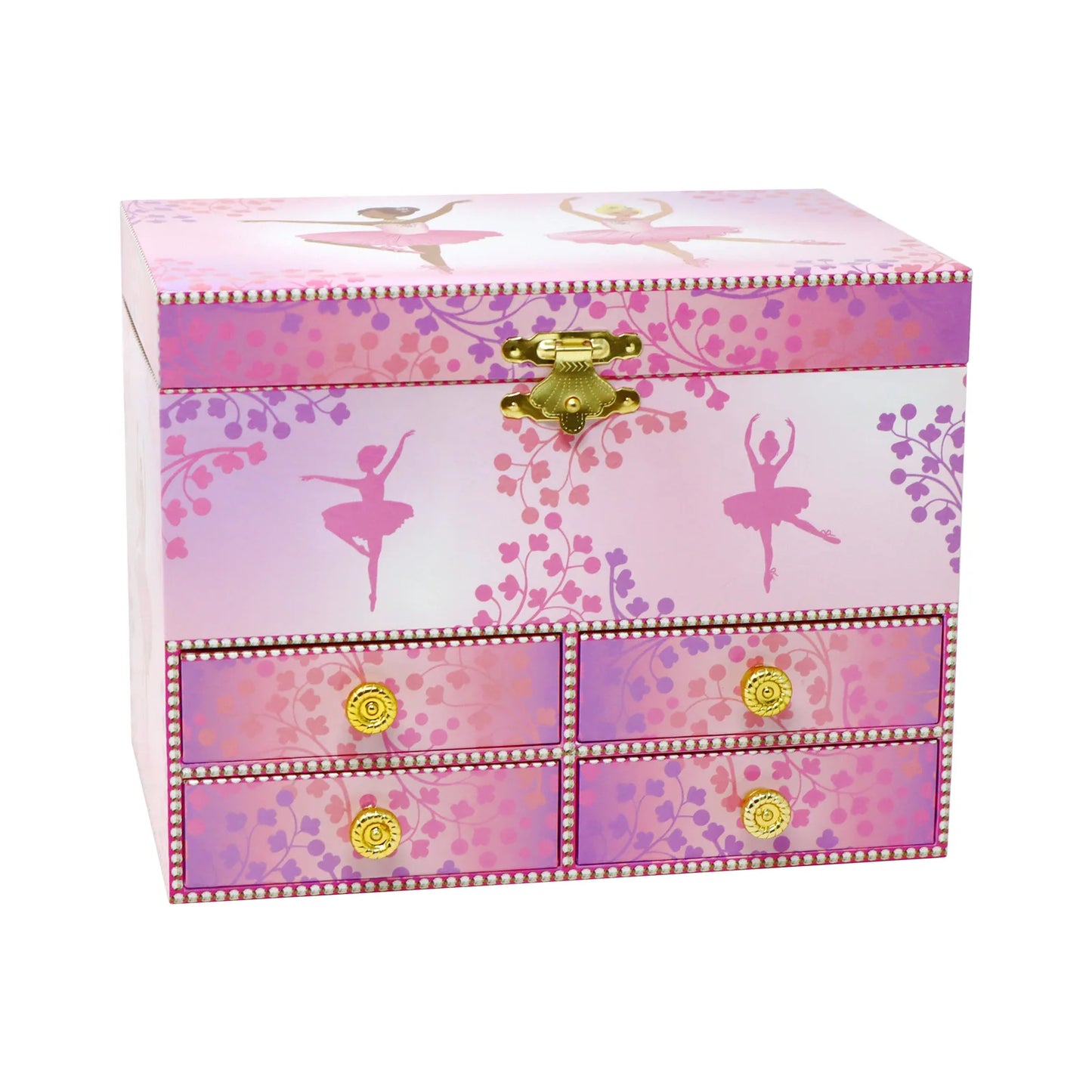 Pink Poppy Ballerina Boutique Musical Jewellery Box Medium
