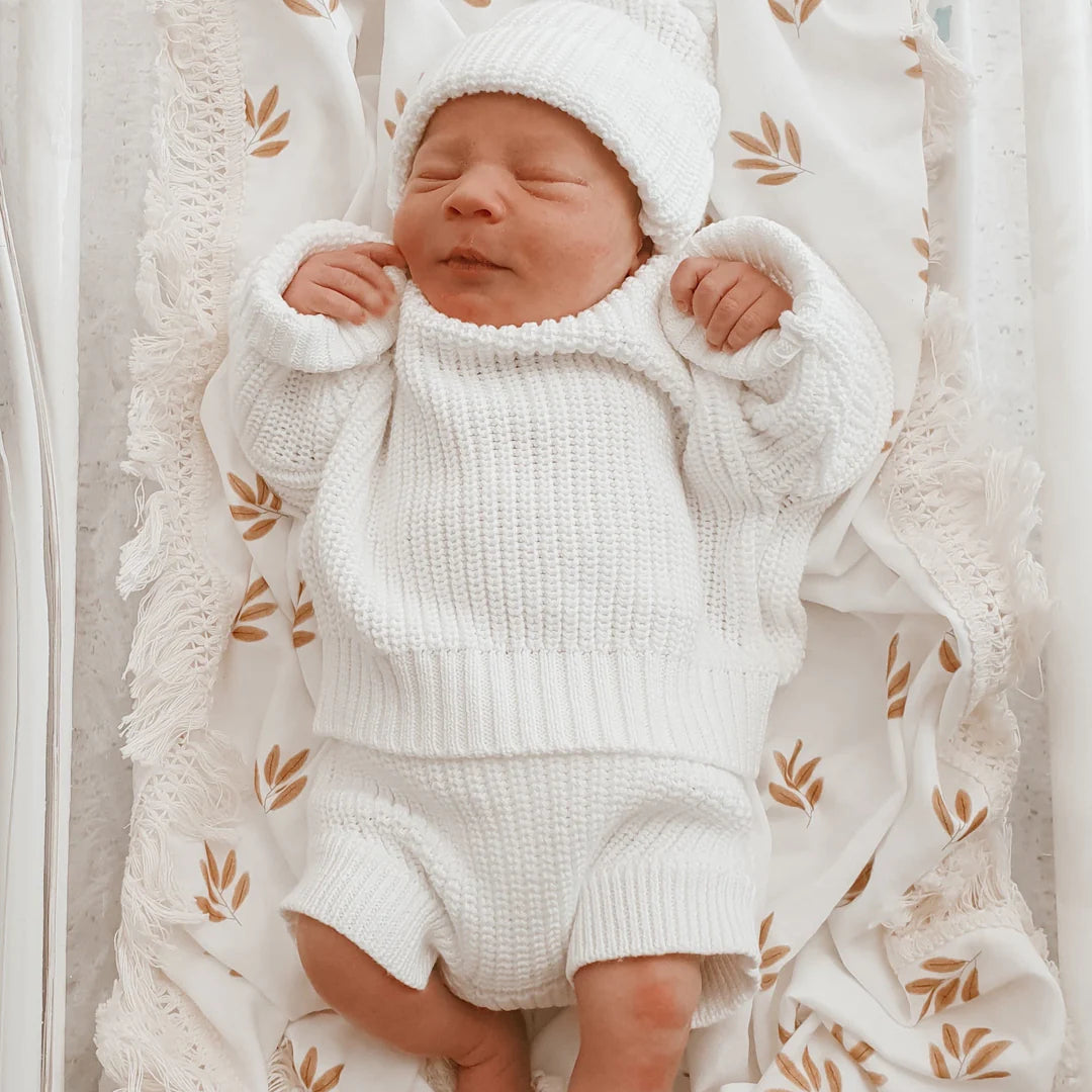 Blossom & Pear Mini Knit Sweater Milk