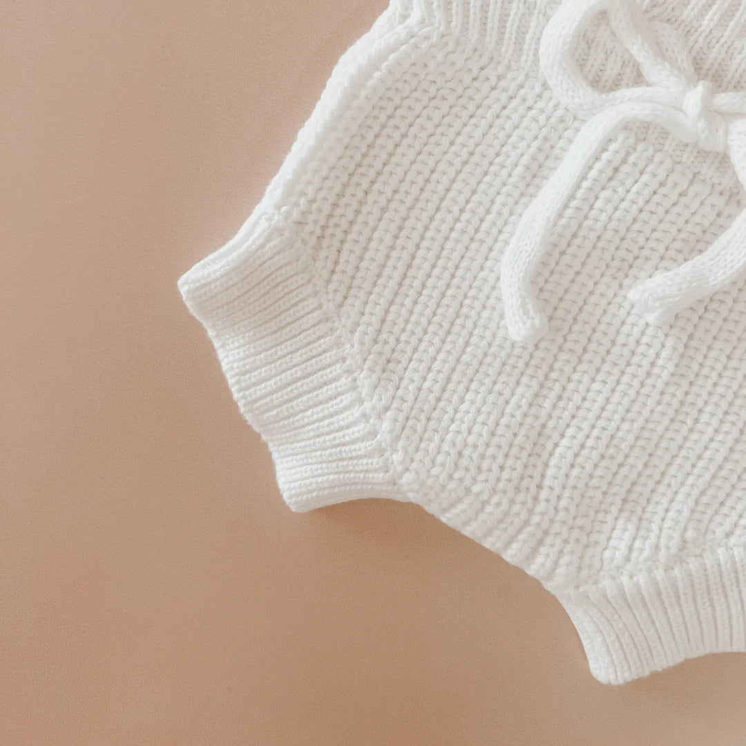 Blossom & Pear Mini Knit Shorties Milk
