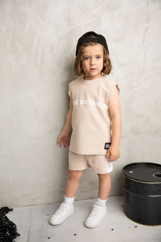 Cracked Soda Axel Shorts Beige