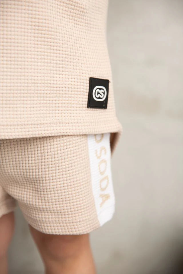 Cracked Soda Axel Shorts Beige