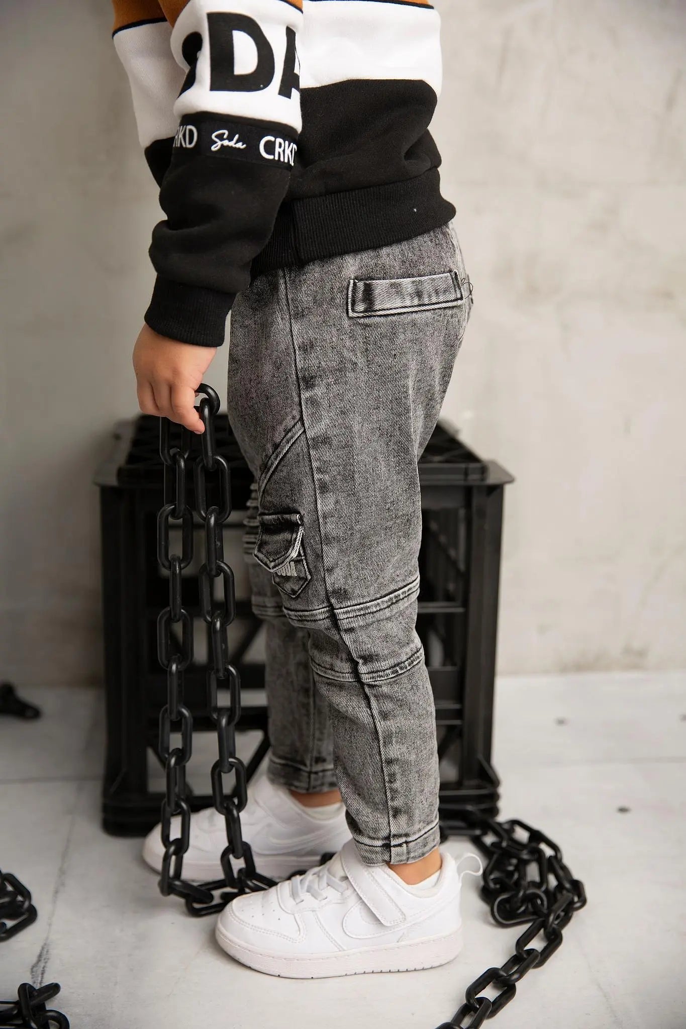 Cracked Soda Jaxton Pocket Jeans Ash Denim