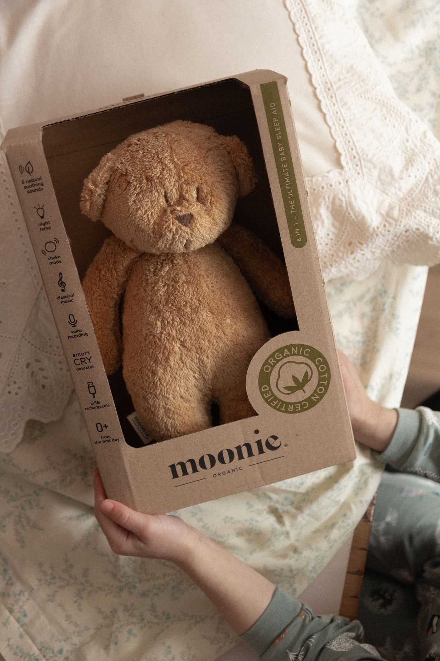 Moonie Organic Humming Bear Cappuccino