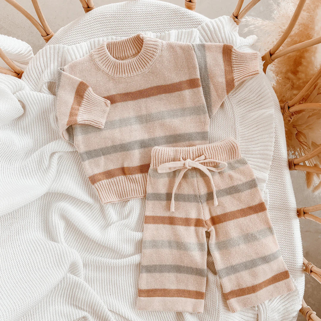 Blossom & Pear Dune Knit 2 Piece Set Long Sleeve
