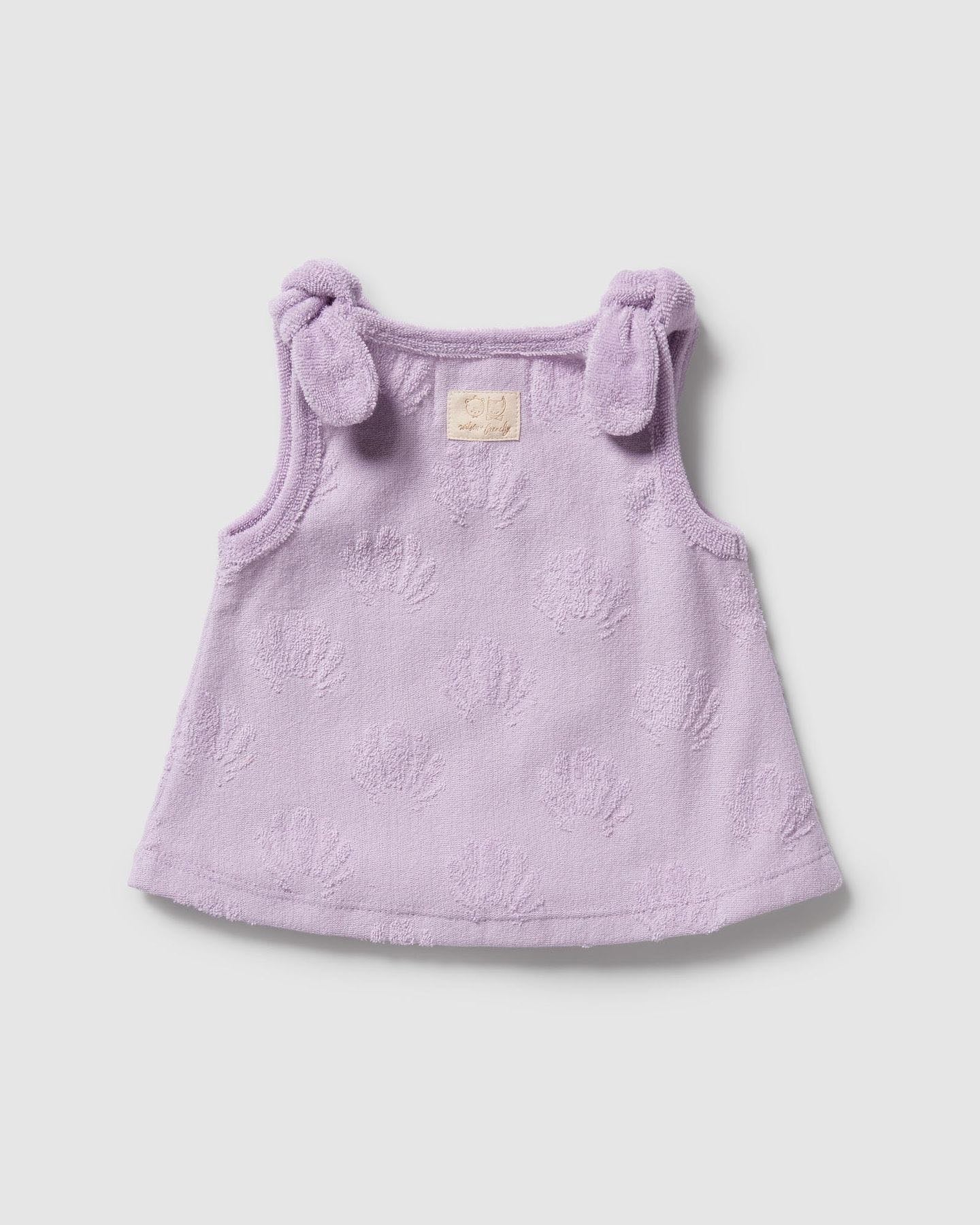 Wilson & Frenchy Lavender Shells Organic Terry Singlet