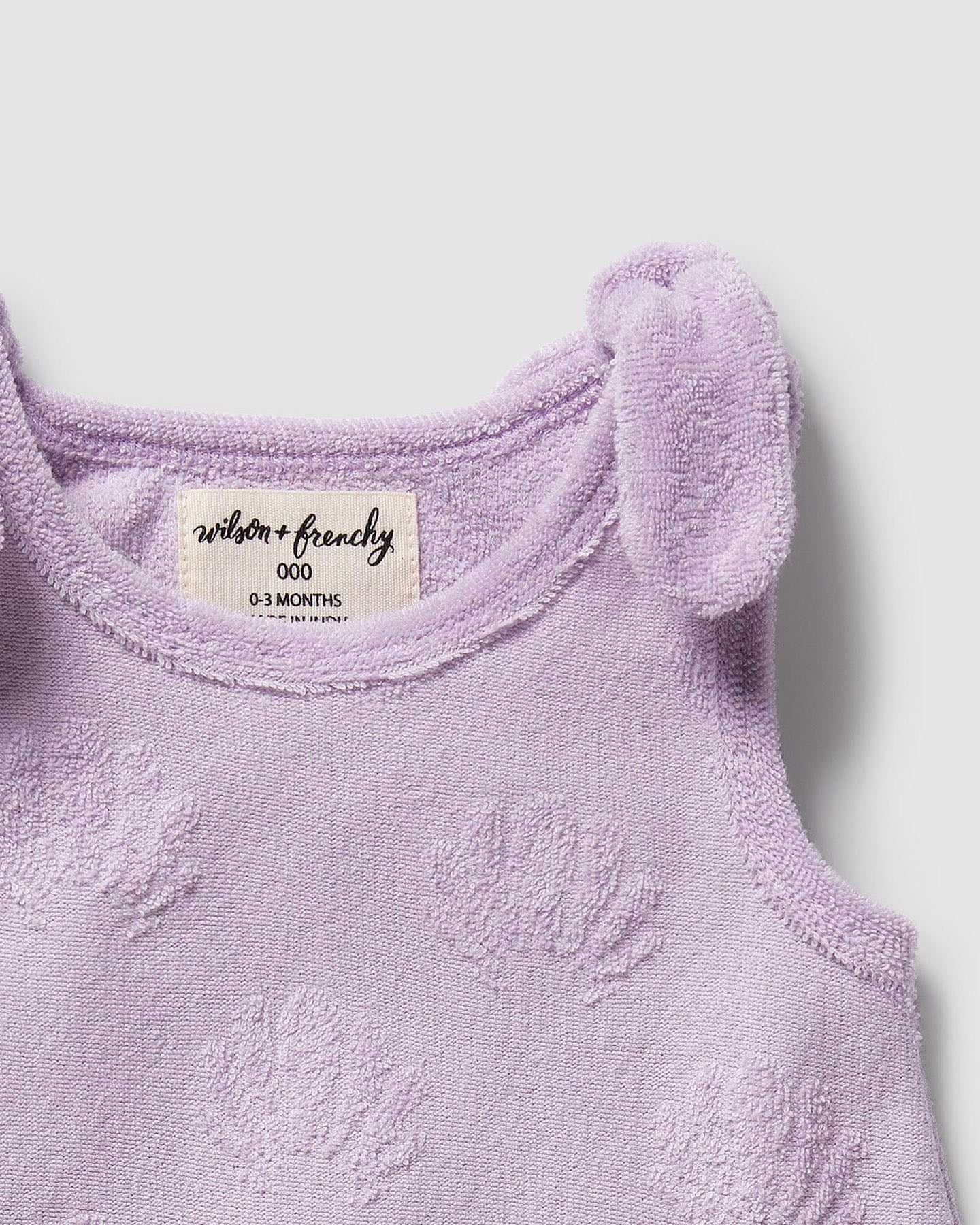 Wilson & Frenchy Lavender Shells Organic Terry Singlet