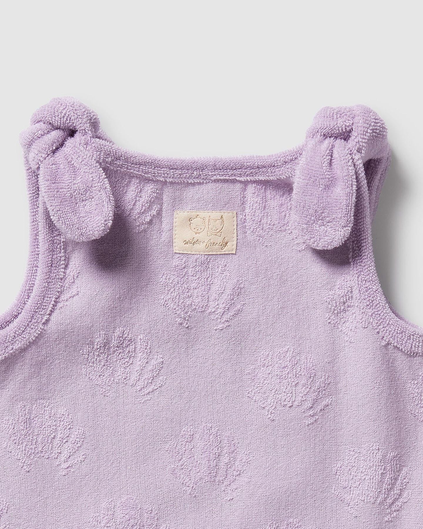 Wilson & Frenchy Lavender Shells Organic Terry Singlet