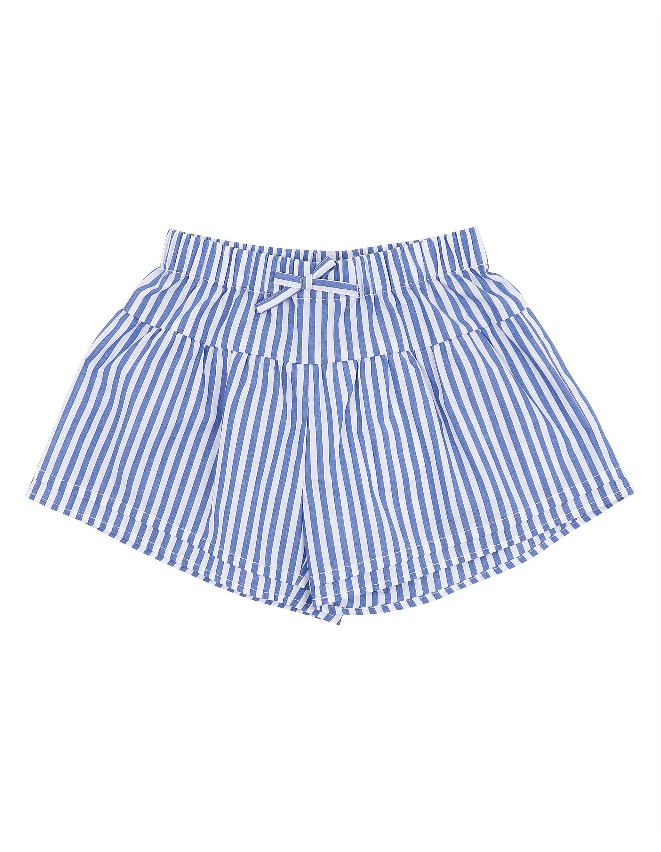 Fox & Finch Summer Vacay Blue Stripe Flared Shorts