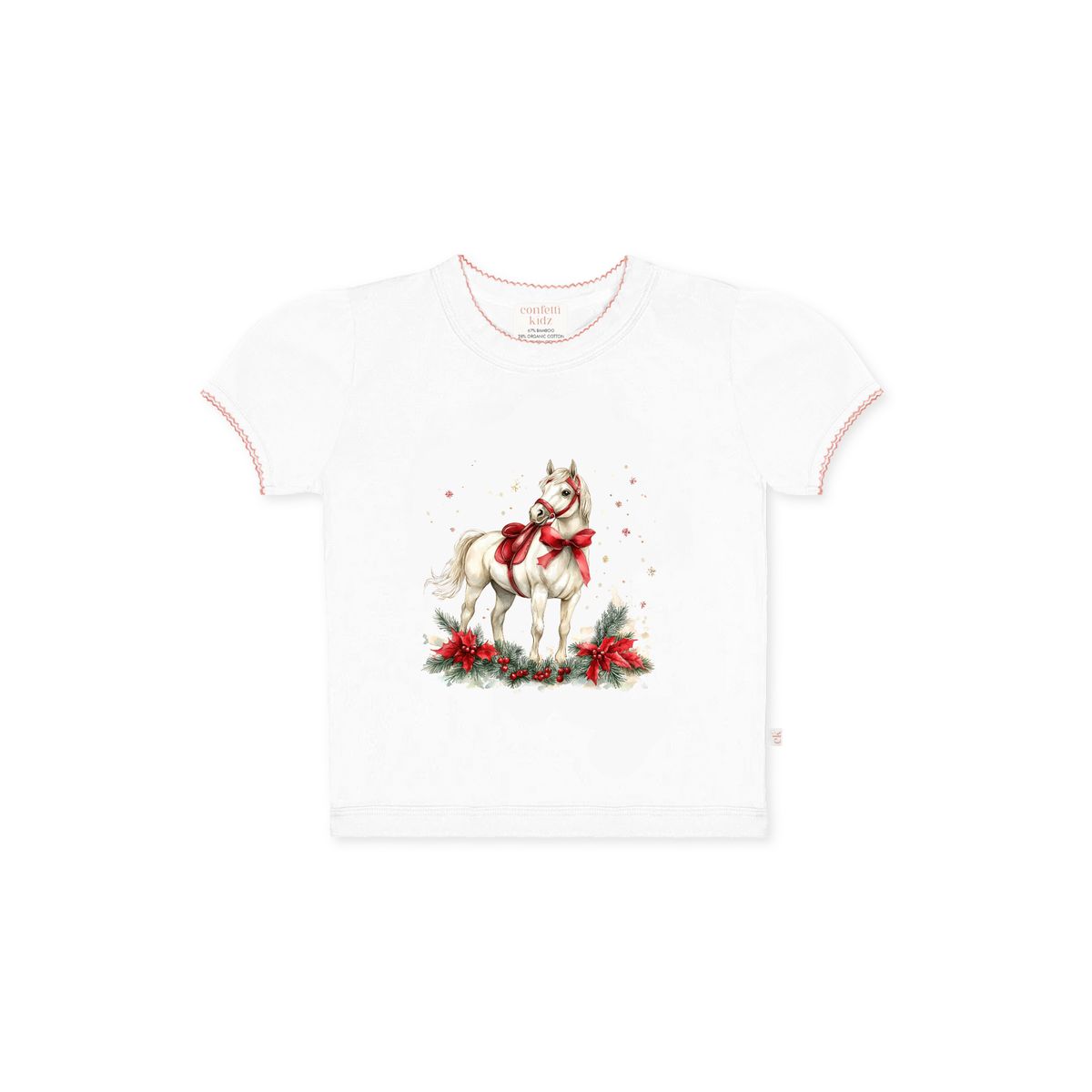 Confetti Kidz Mistletoe Starlight Pony Bamboo Tee