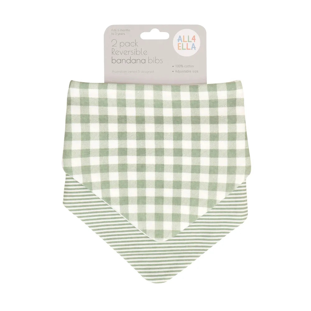 All 4 Ella Bandana Bibs 2 Pack – Various
