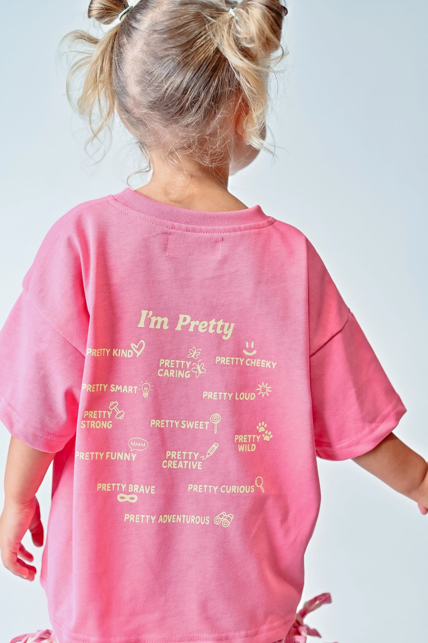 Dear Darcy I’m Pretty Tee Pink & Yellow