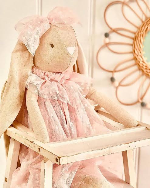 Alimrose Baby Bea Bunny Doll Pink