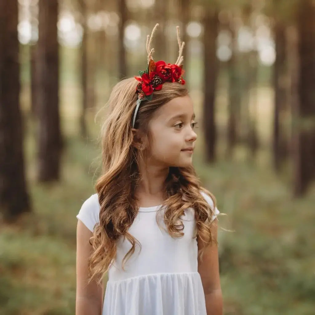 ArchNOllie Woodlands Reindeer Blossom Headband