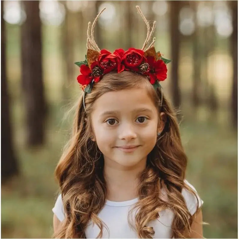 ArchNOllie Woodlands Reindeer Blossom Headband