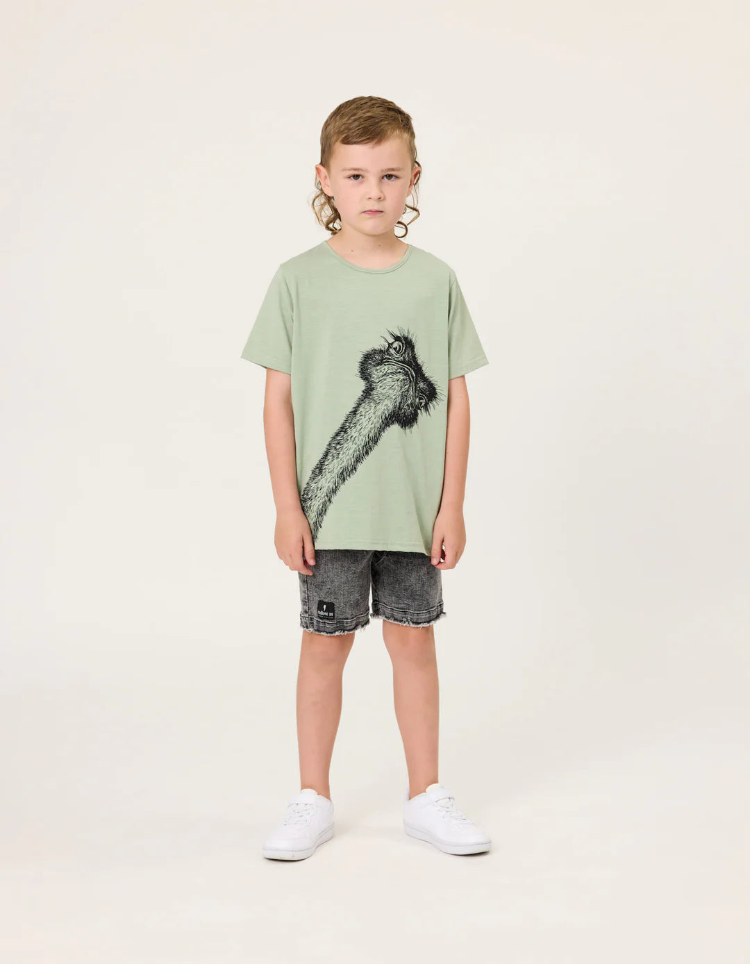 Radicool Kids Acid Wash Black Denim Shorts