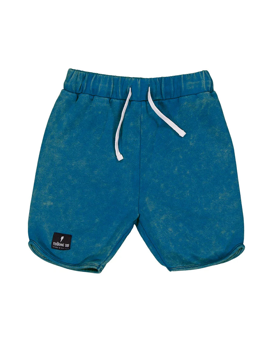 Radicool Kids Petrol Acid Wash Shorts
