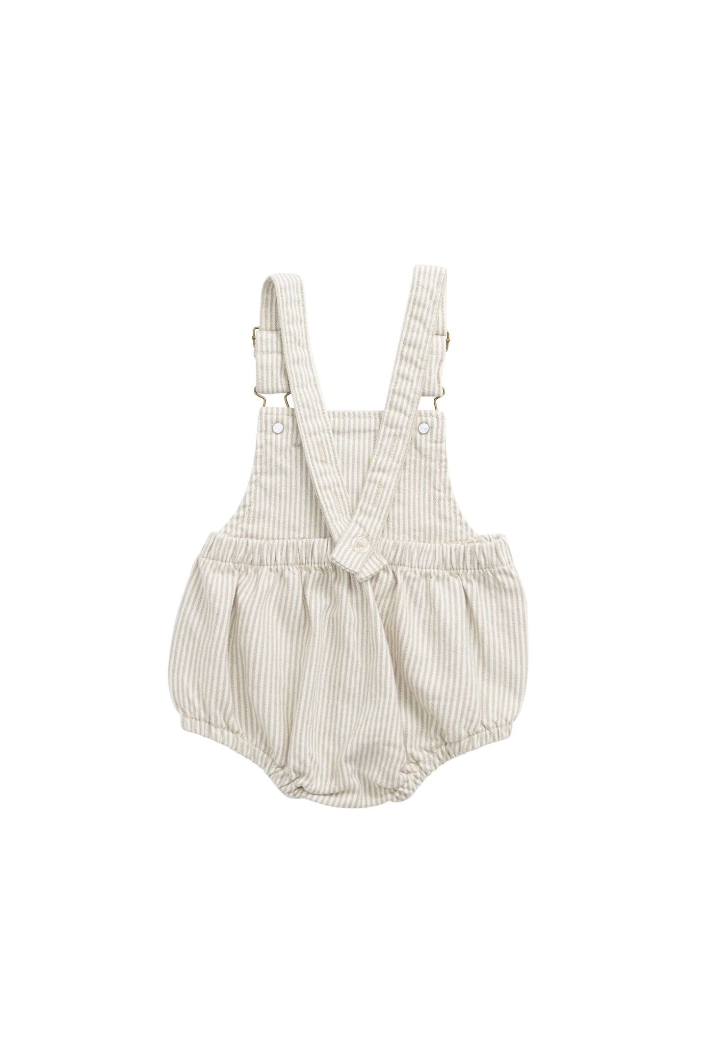 Jamie Kay Pax Playsuit Fine Vertical Stripe Sandy Brown/Cloud