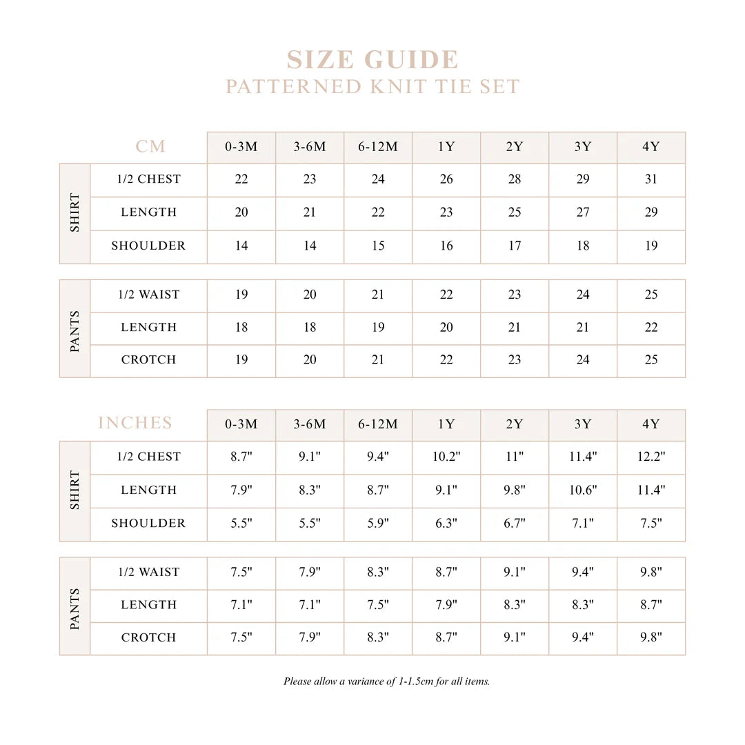 Blossom & Pear Leopard Knit Tie Set