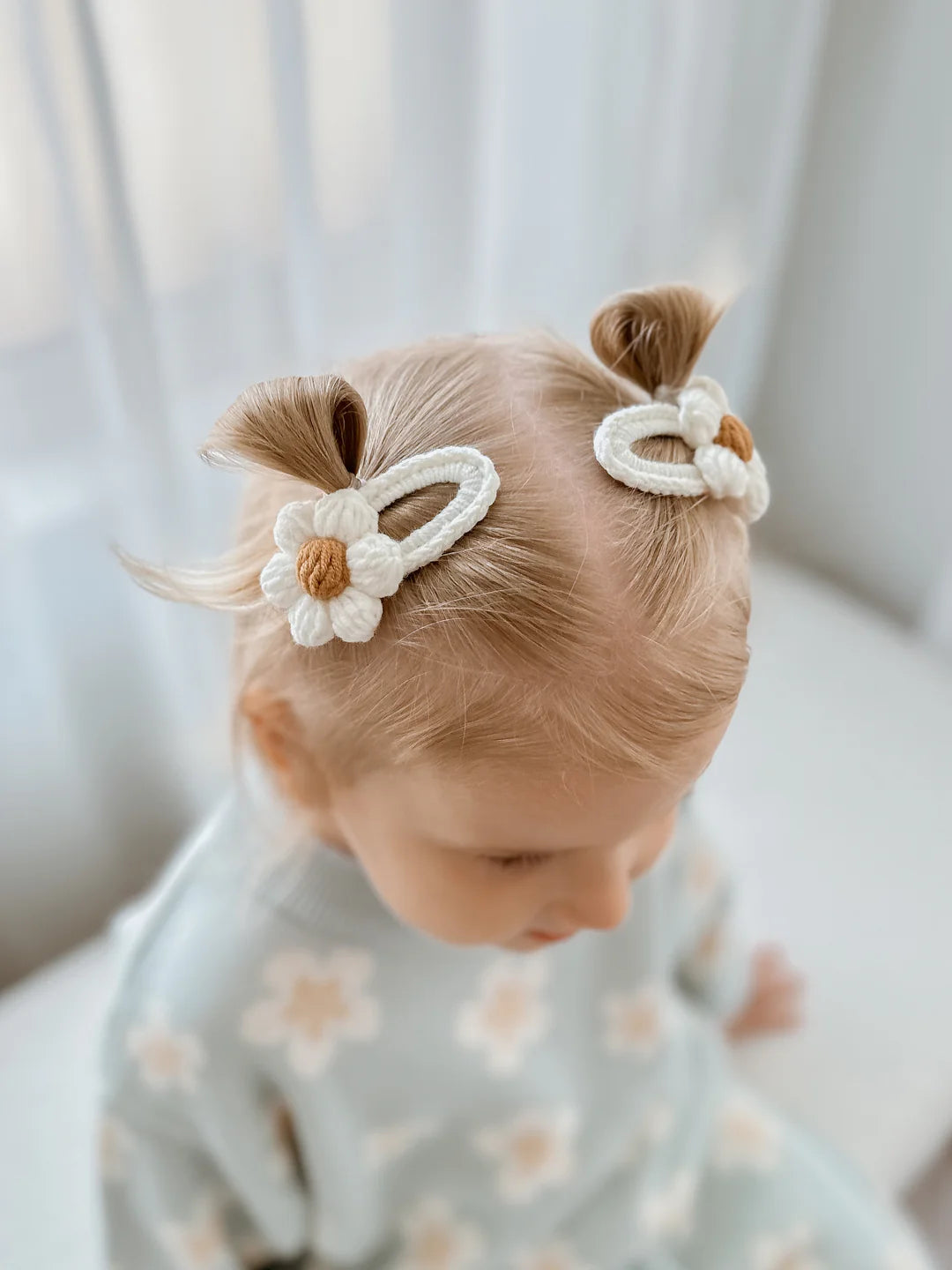 Blossom & Pear Daisy Crochet Hair Clip Set of 2 – Various