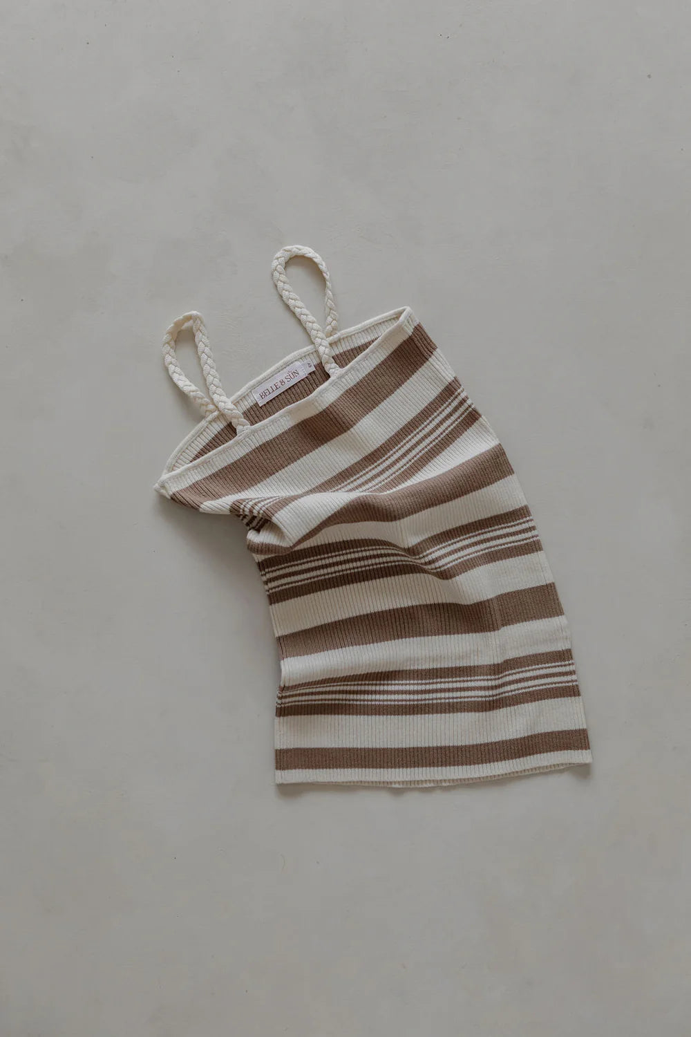 Belle & Sun Braid Dress Cedar Stripe