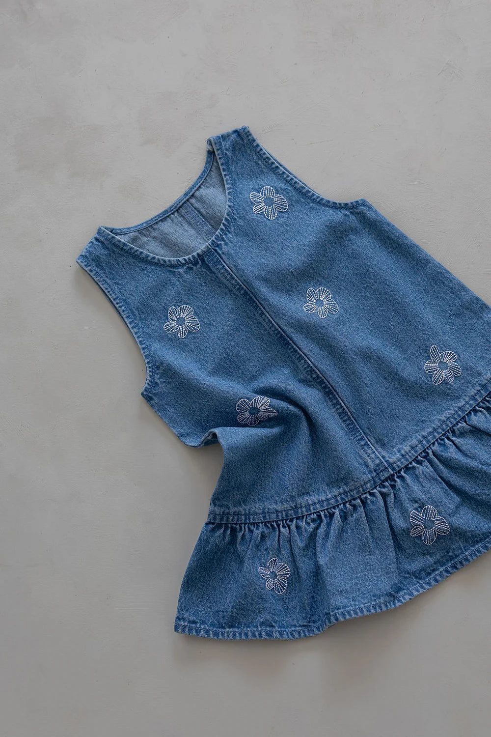 Belle & Sun Denim Dress Flower