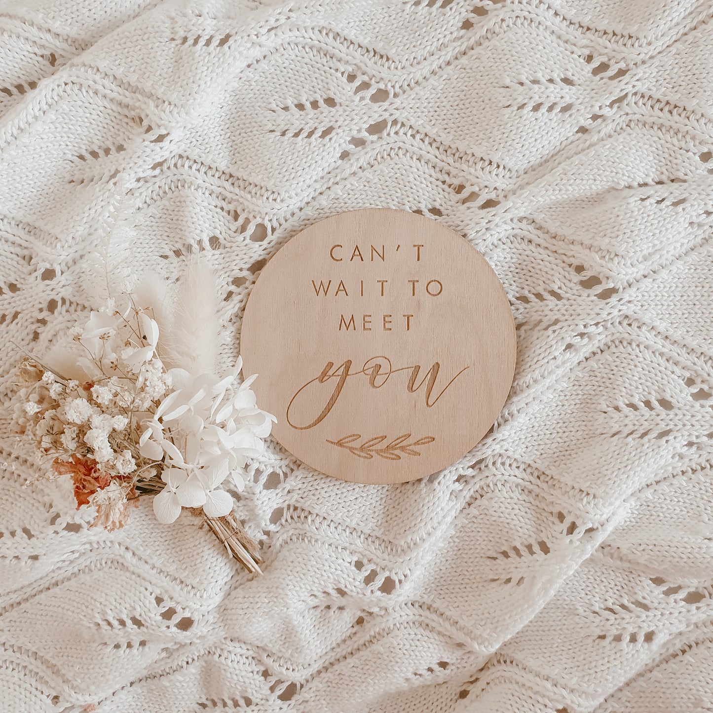 Heirloom Willow Knit Blanket Vanilla