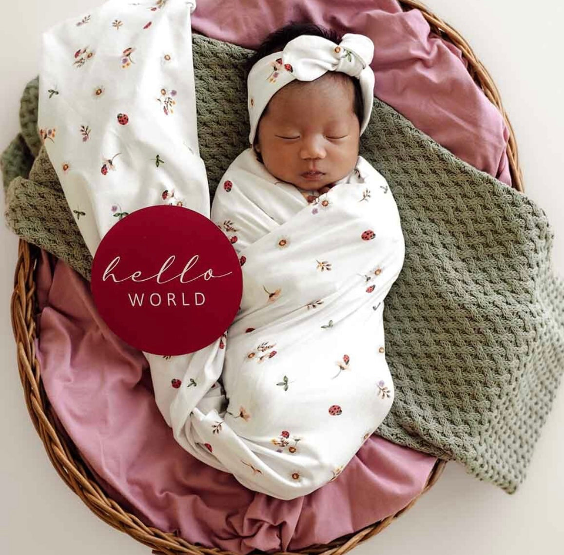 Snuggle Hunny Wrap & Topknot Set – Various Designs