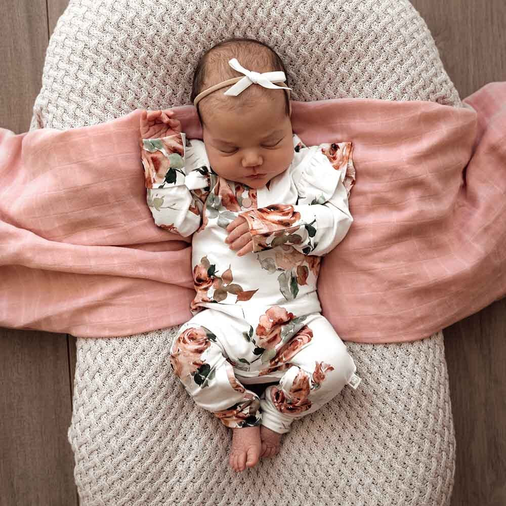 Snuggle Hunny Rosebud Growsuit