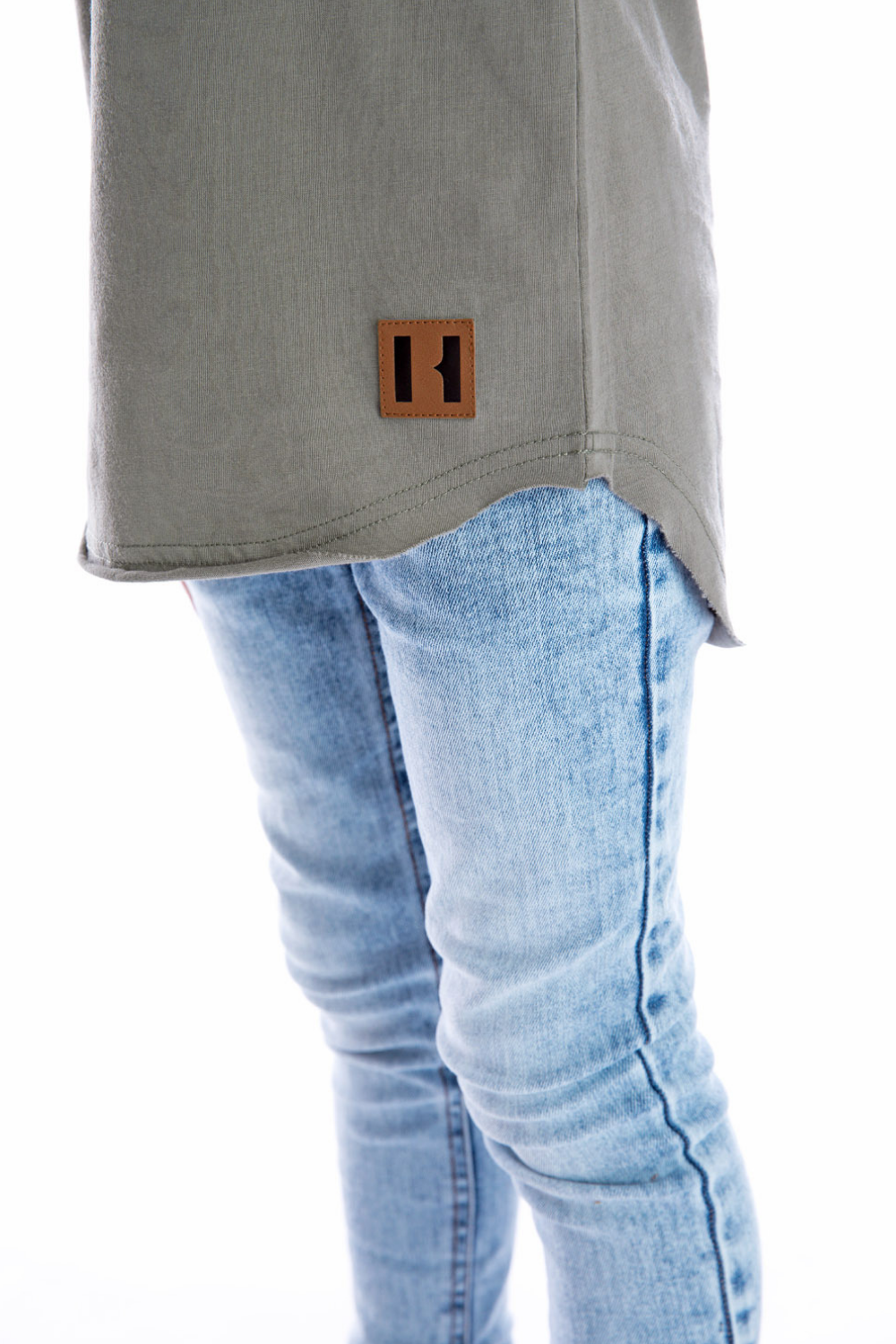 Beau Hudson Raw Edge Tee Military